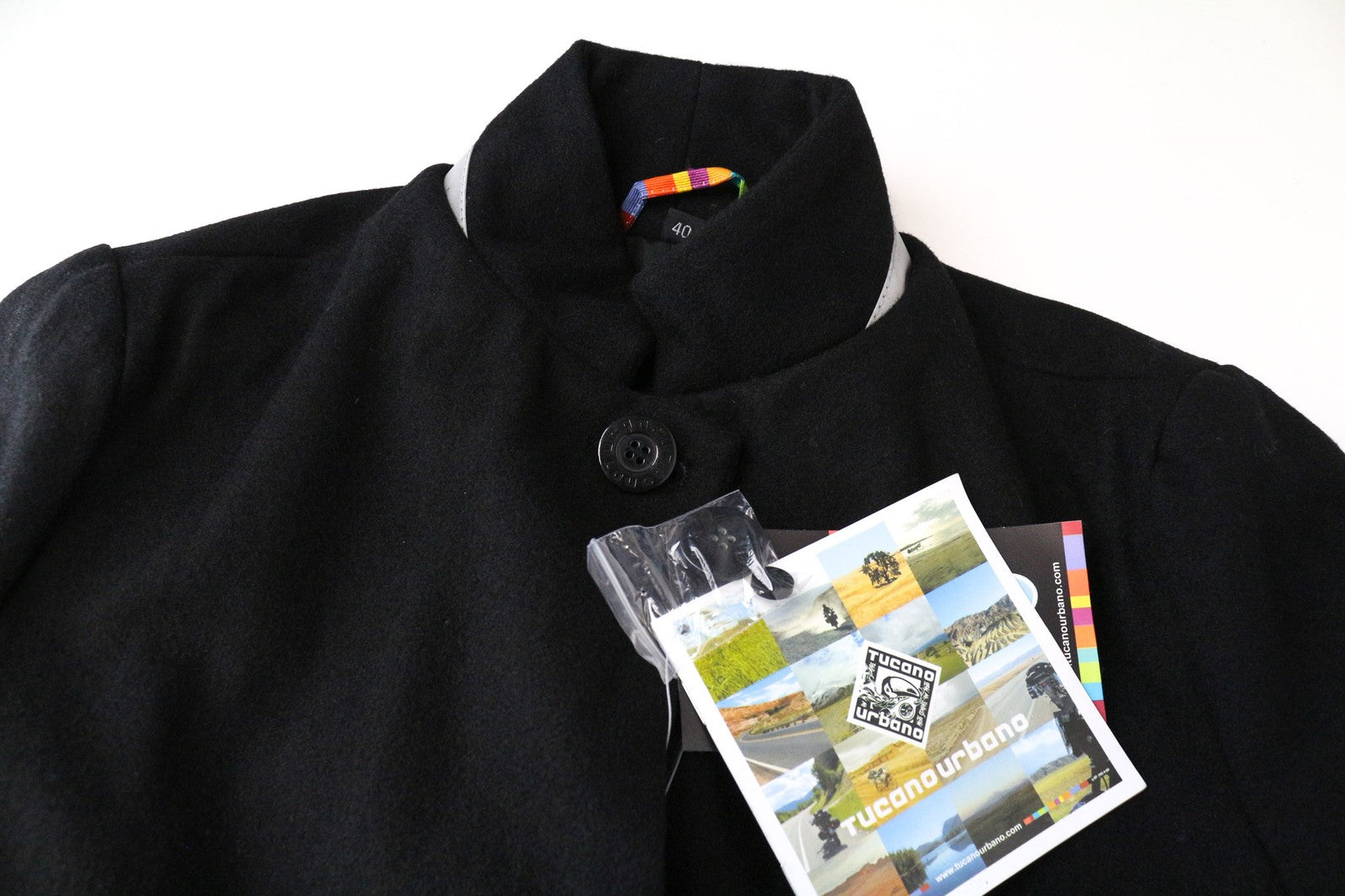 TUCANO URBANO New Carmen Women's Coat IT40 Black Wool Blend Breathable