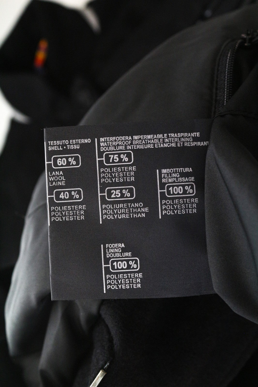 TUCANO URBANO New Carmen Women's Coat IT40 Black Wool Blend Breathable