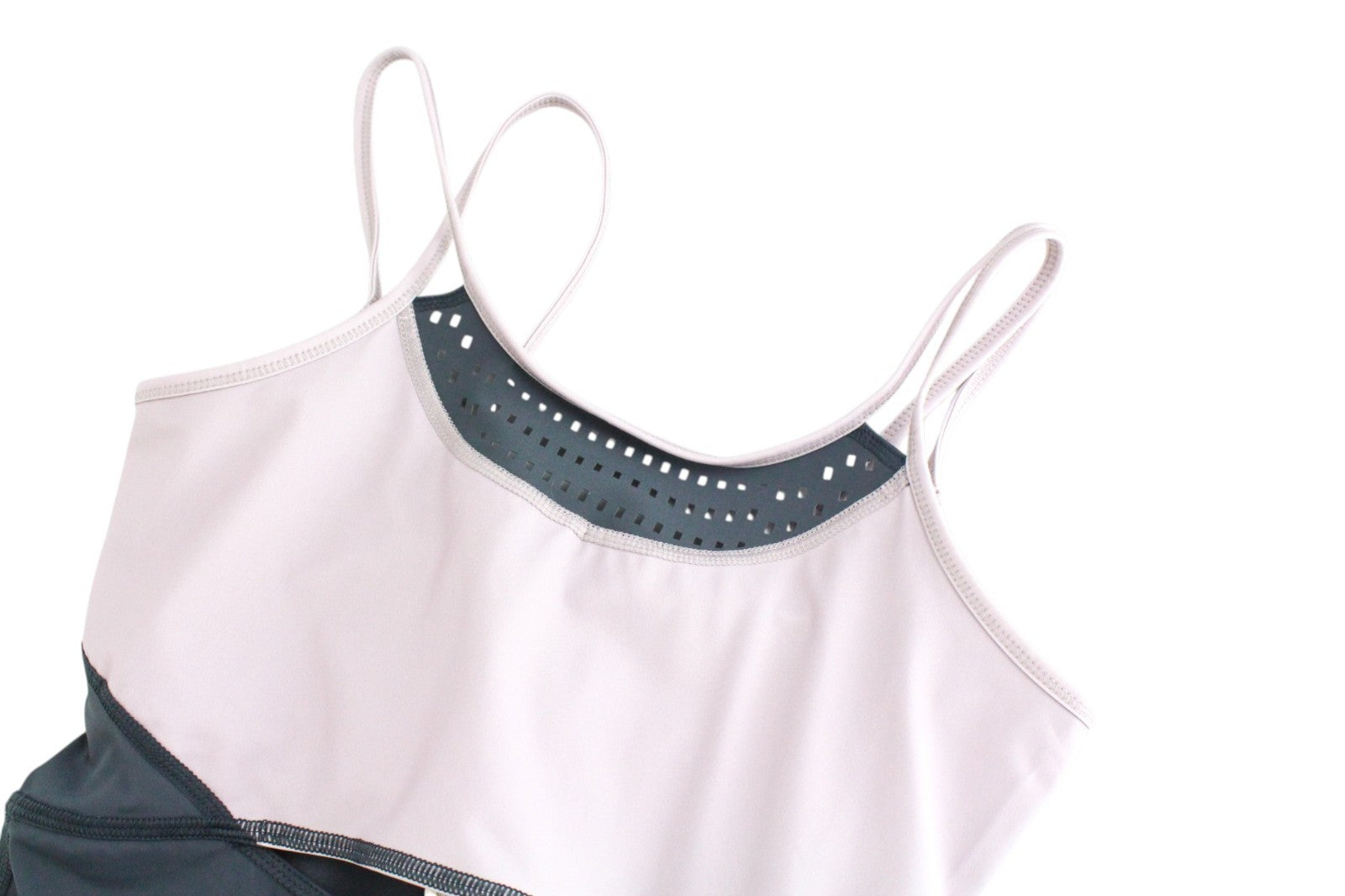 SWEATY BETTY Passe Dance Leotard Women Jumpsuit XS/S Grey Gym Stretch One Piece