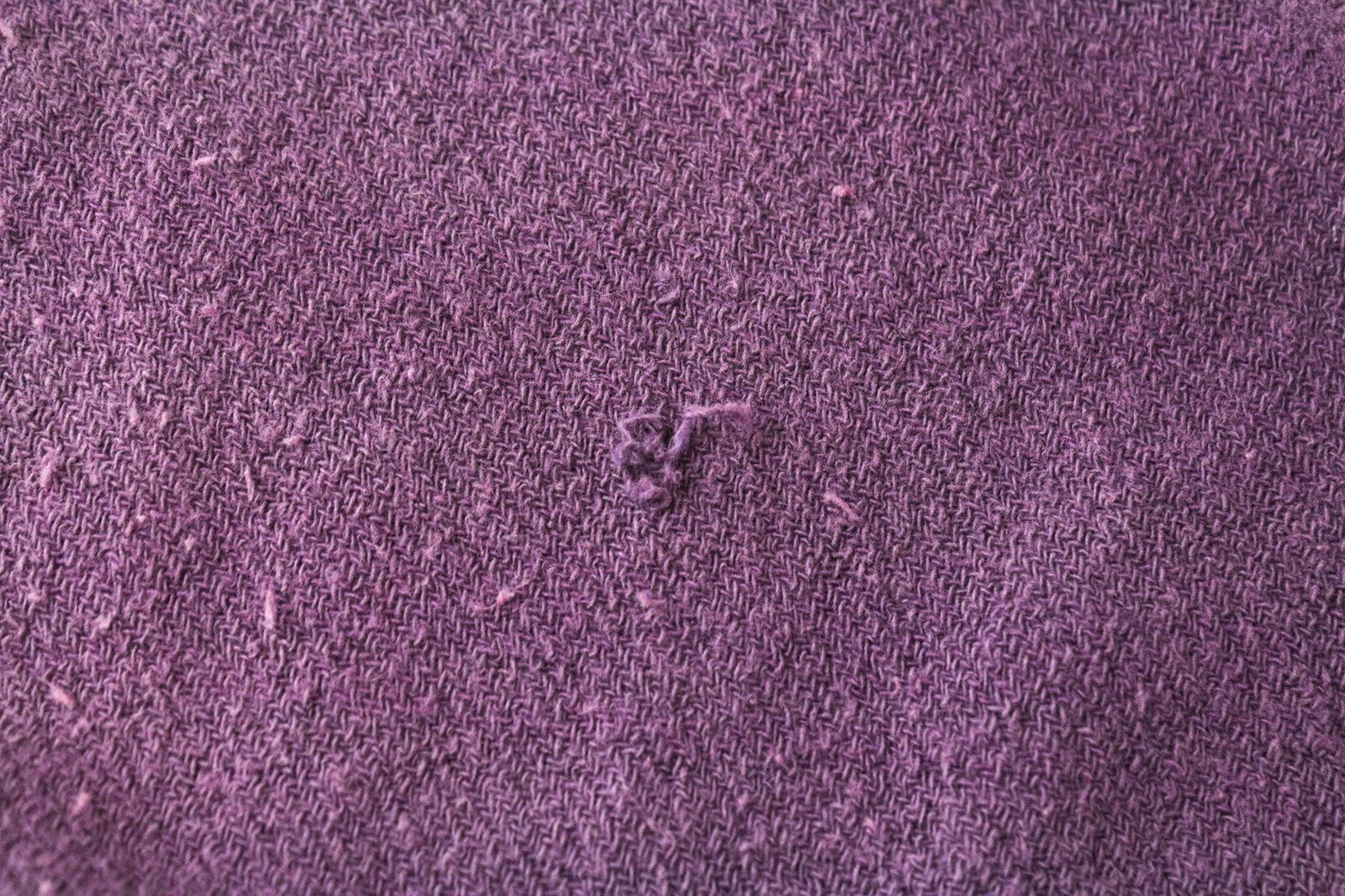 MAISON SCOTCH Women's Scarf OS Purple Tartan Knit Checked Twill Tassel Wrap