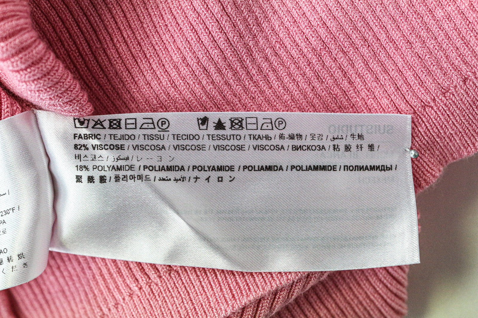 SUISTUDIO Blanca Women's Top XS Pink Slim Knit High Neck Ribbed Sleeveless Tank