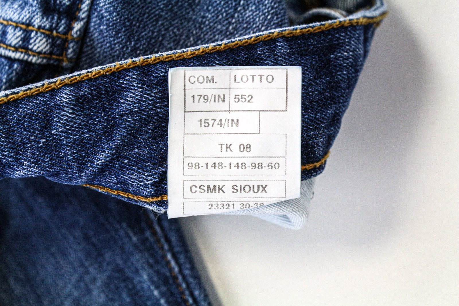 TAKESHY KUROSAWA TK08 Men's Jeans W34 Blue Slim Distressed Button Fly