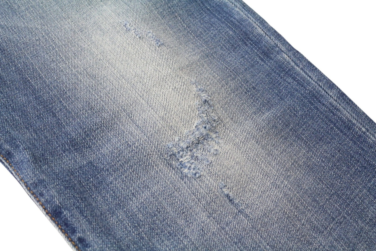 TAKESHY KUROSAWA TK08 Men's Jeans W34 Blue Slim Distressed Button Fly