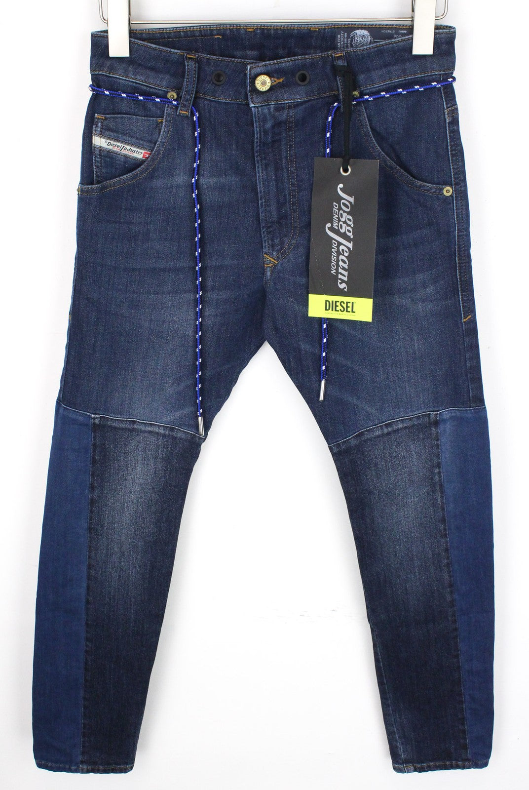 DIESEL D-Luhic-SP-NE 069IU Men's W26 Blue Boys Slim Carrot Sweat Jogg Fit Jeans