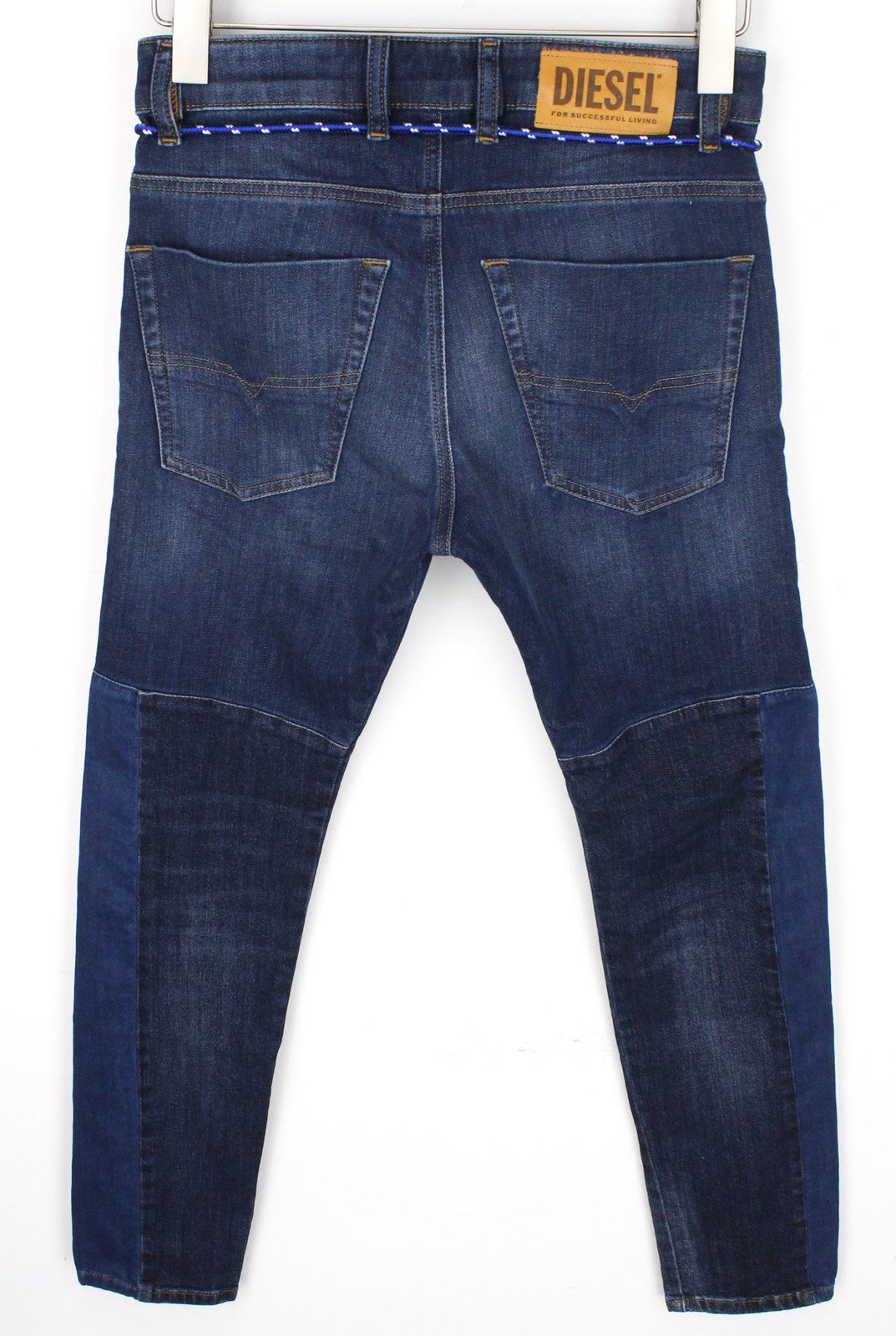 DIESEL D-Luhic-SP-NE 069IU Men's W26 Blue Boys Slim Carrot Sweat Jogg Fit Jeans