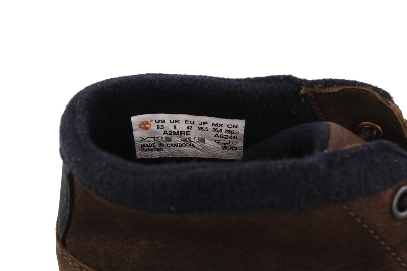 TIMBERLAND A2MRE Men Boots EU41.5/42 Brown Leather Ankle Top Ortholite ReBOTL