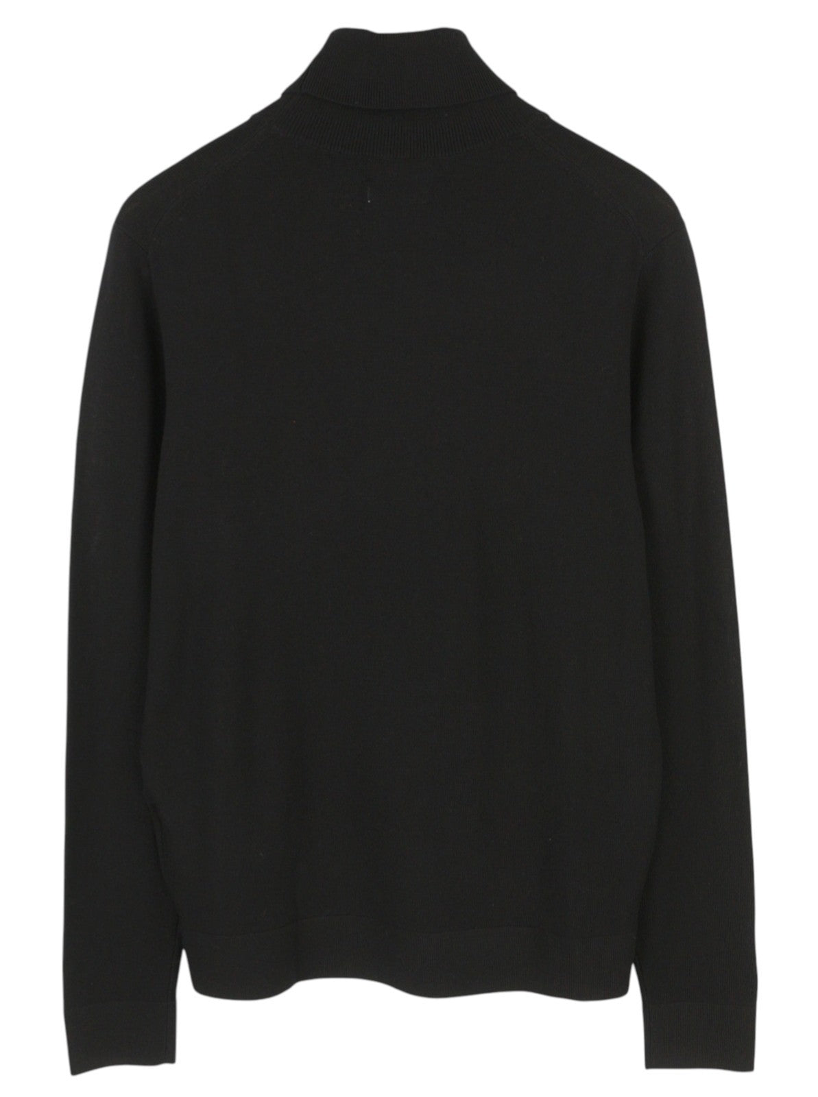 CALVIN KLEIN Merino Rws Turtle Men Jumper M Black Knitted Logo Pull On RRP129
