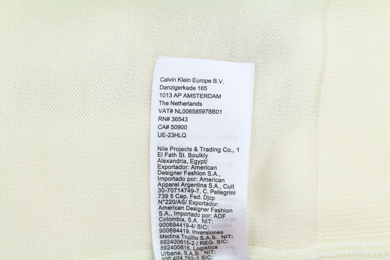 CALVIN KLEIN Merino Rws Turtle Men Jumper L White Knitted Logo Pull On RRP129