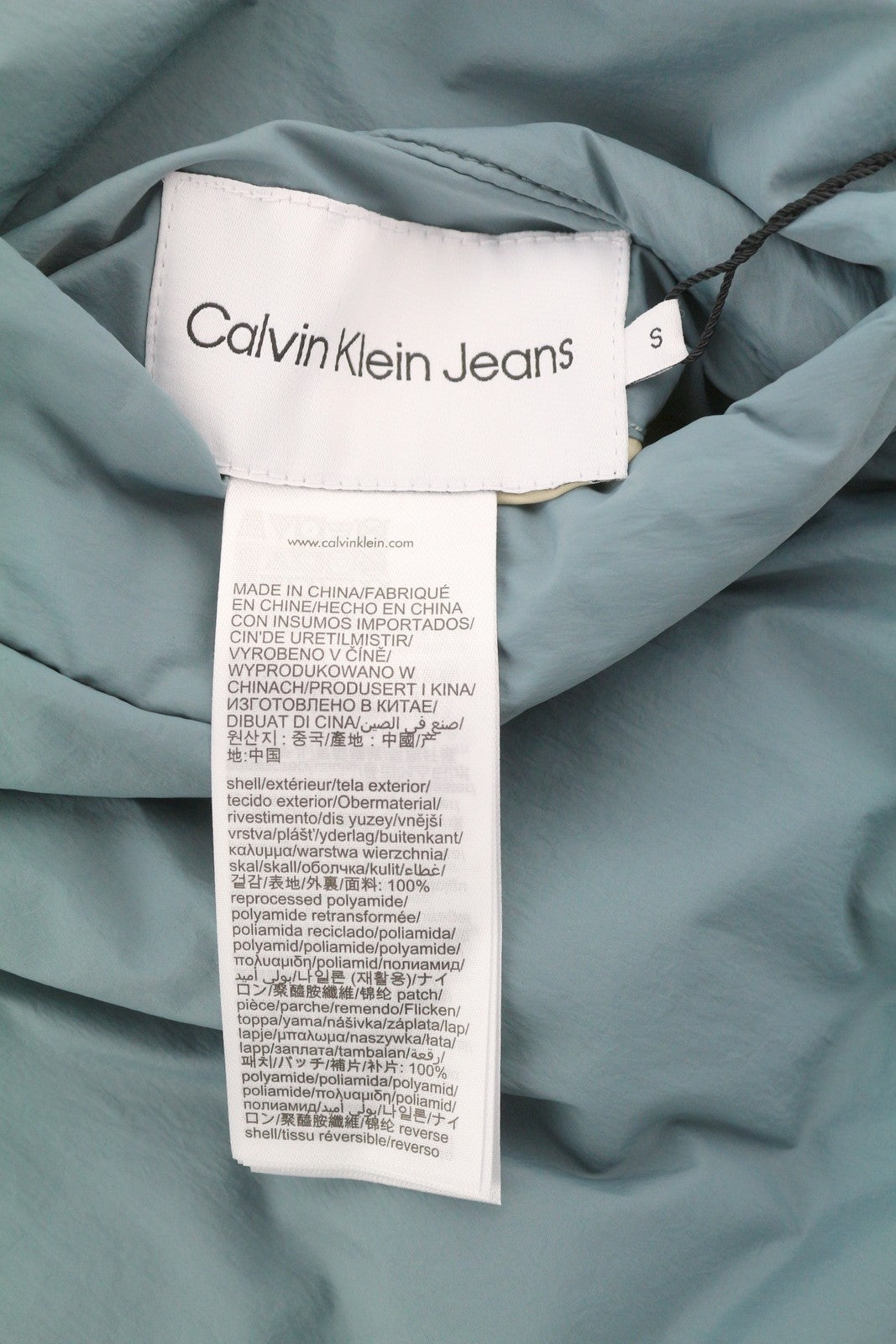 CALVIN KLEIN Reversible Skater Men Jacket S Unisex Oversized Loose Fit RRP279