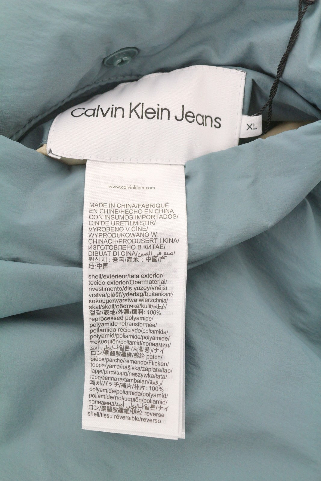 CALVIN KLEIN Reversible Skater Men Jacket XL Unisex Oversized Loose Fit RRP279