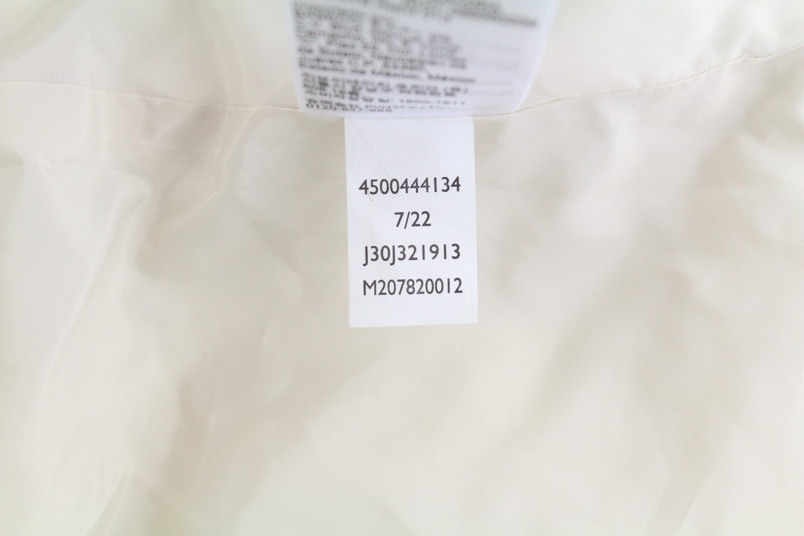 CALVIN KLEIN Bold Disrupted Logo Men Jacket L White Insulated Quilted Hooded