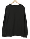 Black Cotton Sweatshirt