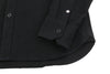 Black Cotton Button-Up