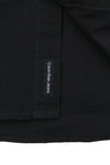 Black Cotton Button-Up