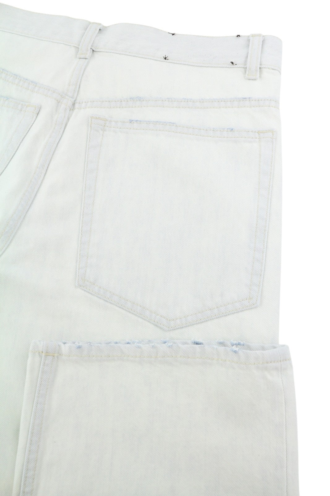 CALVIN KLEIN COLLECTION Women Jeans W29/L32 White Faded Relaxed Straight