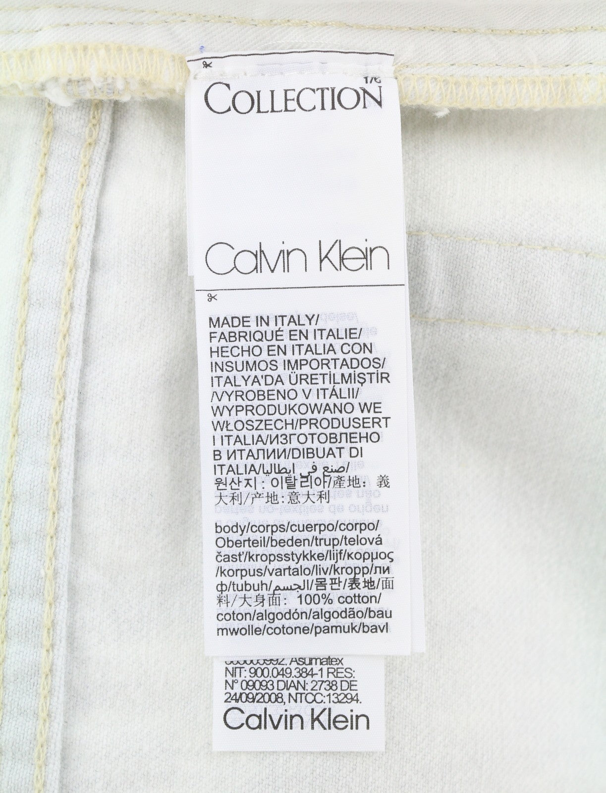 CALVIN KLEIN COLLECTION Women Jeans W29/L32 White Faded Relaxed Straight