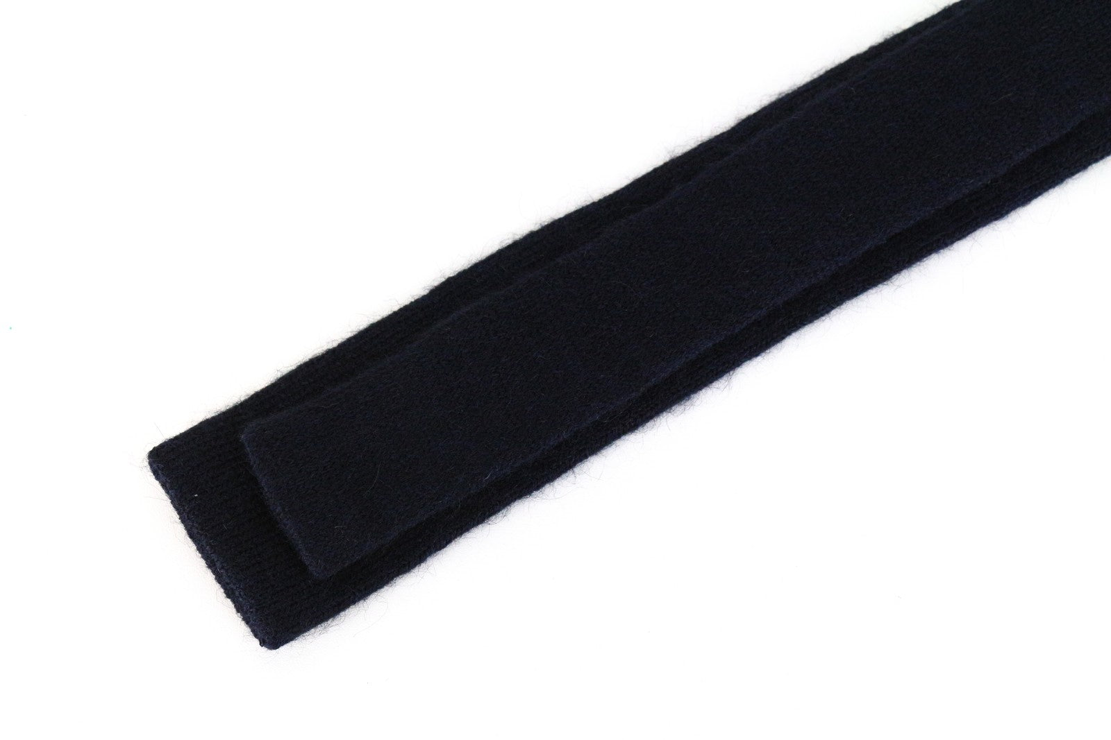 SUITSUPPLY Men Tie 146 x 5.9 cm Navy Alpaca Wool Blend Squared-End Classic