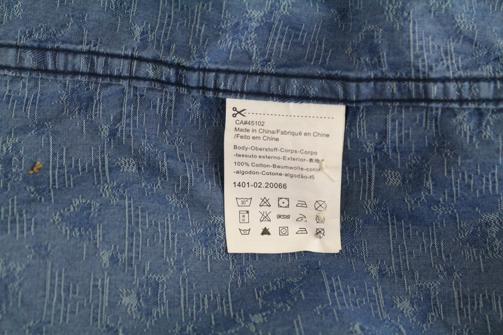 SCOTCH & SODA Ams Couture Men Shirt S Blue Pure Cotton Patterned Long Sleeved