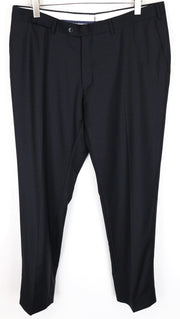 SUITSUPPLY Brescia Men Trousers UK46S Dark Navy Pure Wool Pleated Front Lined