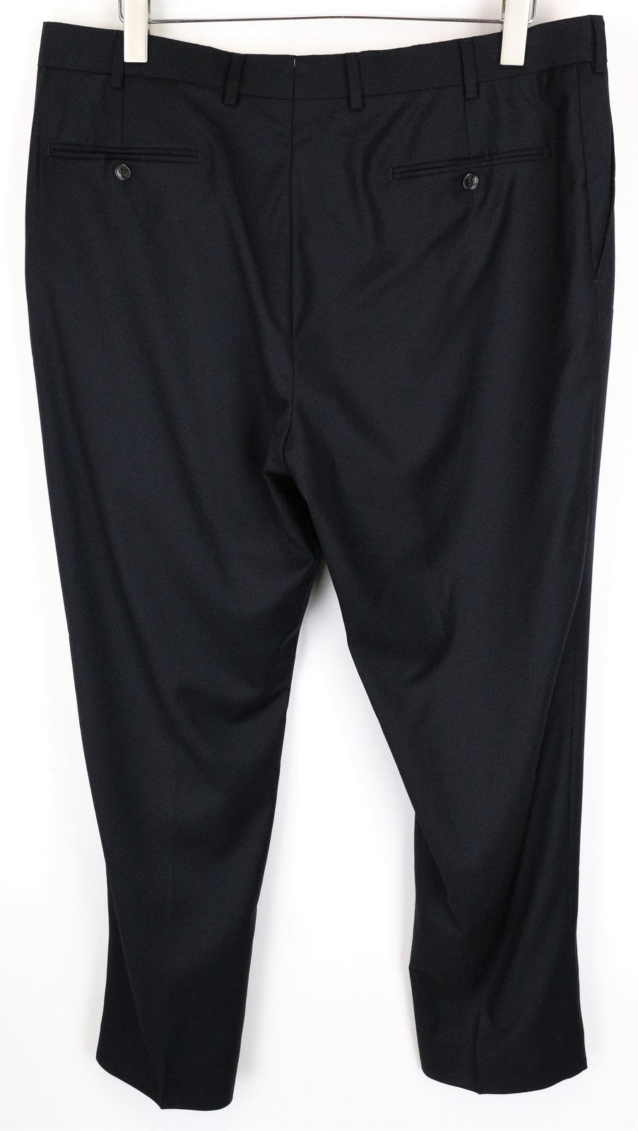 SUITSUPPLY Brescia Men Trousers UK46S Dark Navy Pure Wool Pleated Front Lined