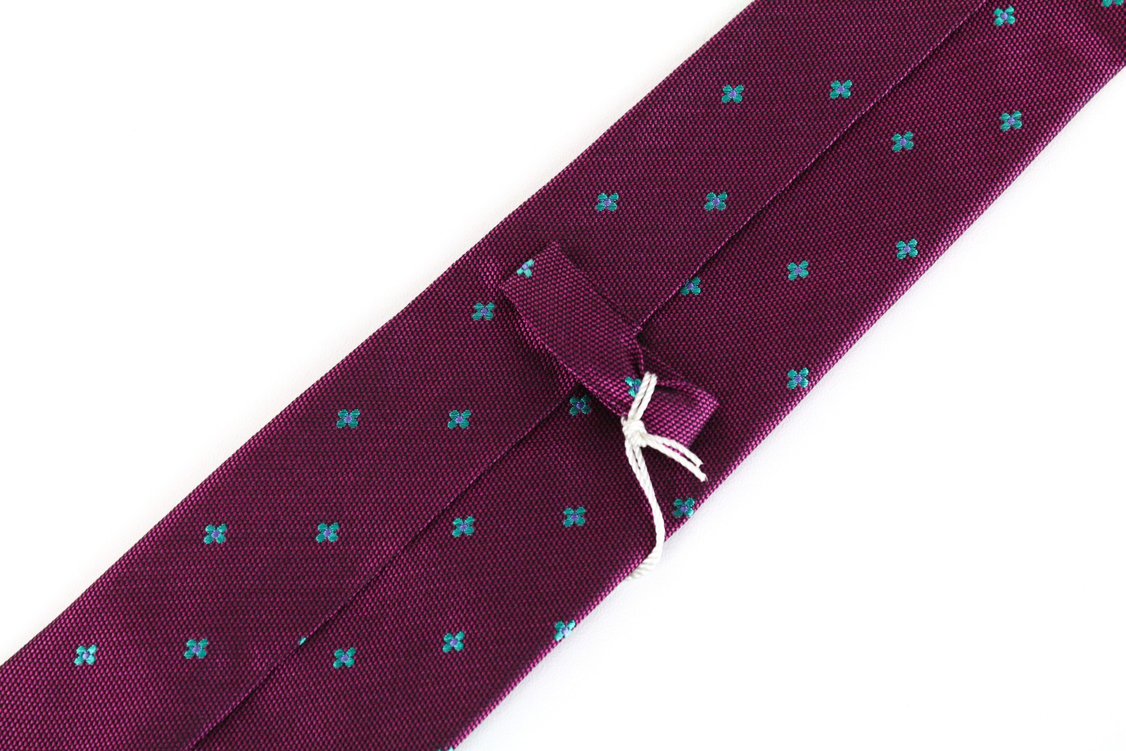 SUITSUPPLY Men Tie 148 x 8 cm Pink Purple Patterned Pure Silk Pointed-End