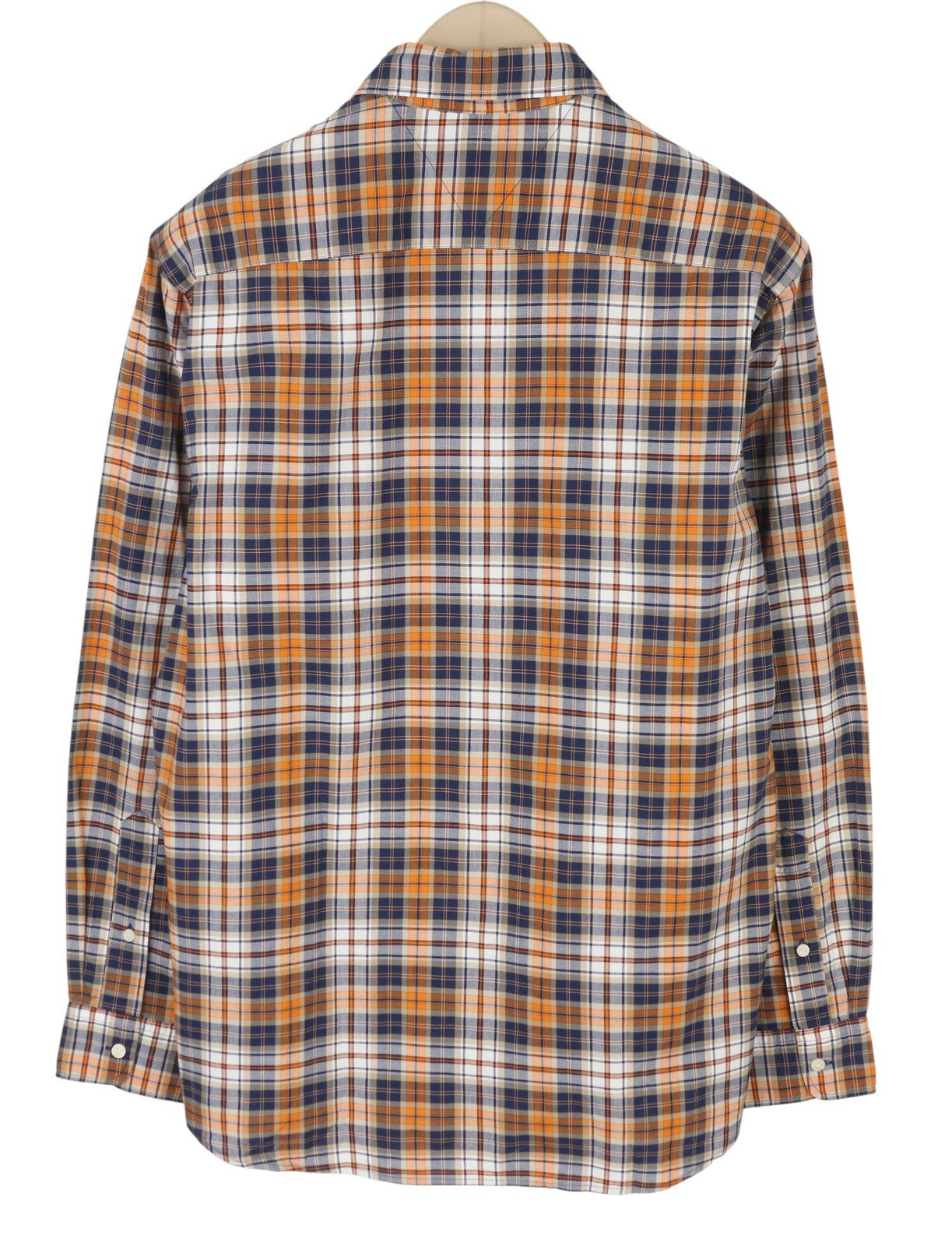 TOMMY HILFIGER THFlex Poplin Men Shirt M Colourful Plaid Button-Down Collar