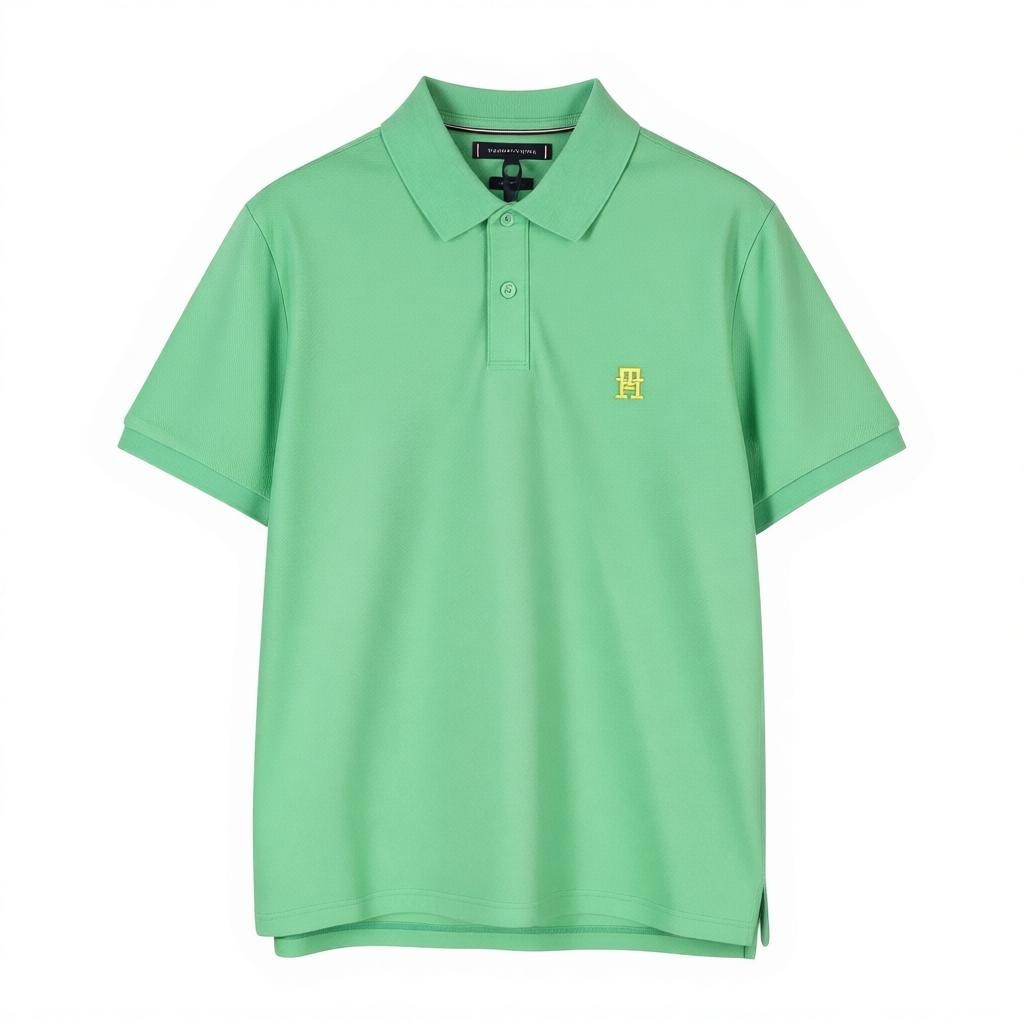 TOMMY HILFIGER Reg Polo Men Polos XL Fort Green Regular Logo Short Sleeve