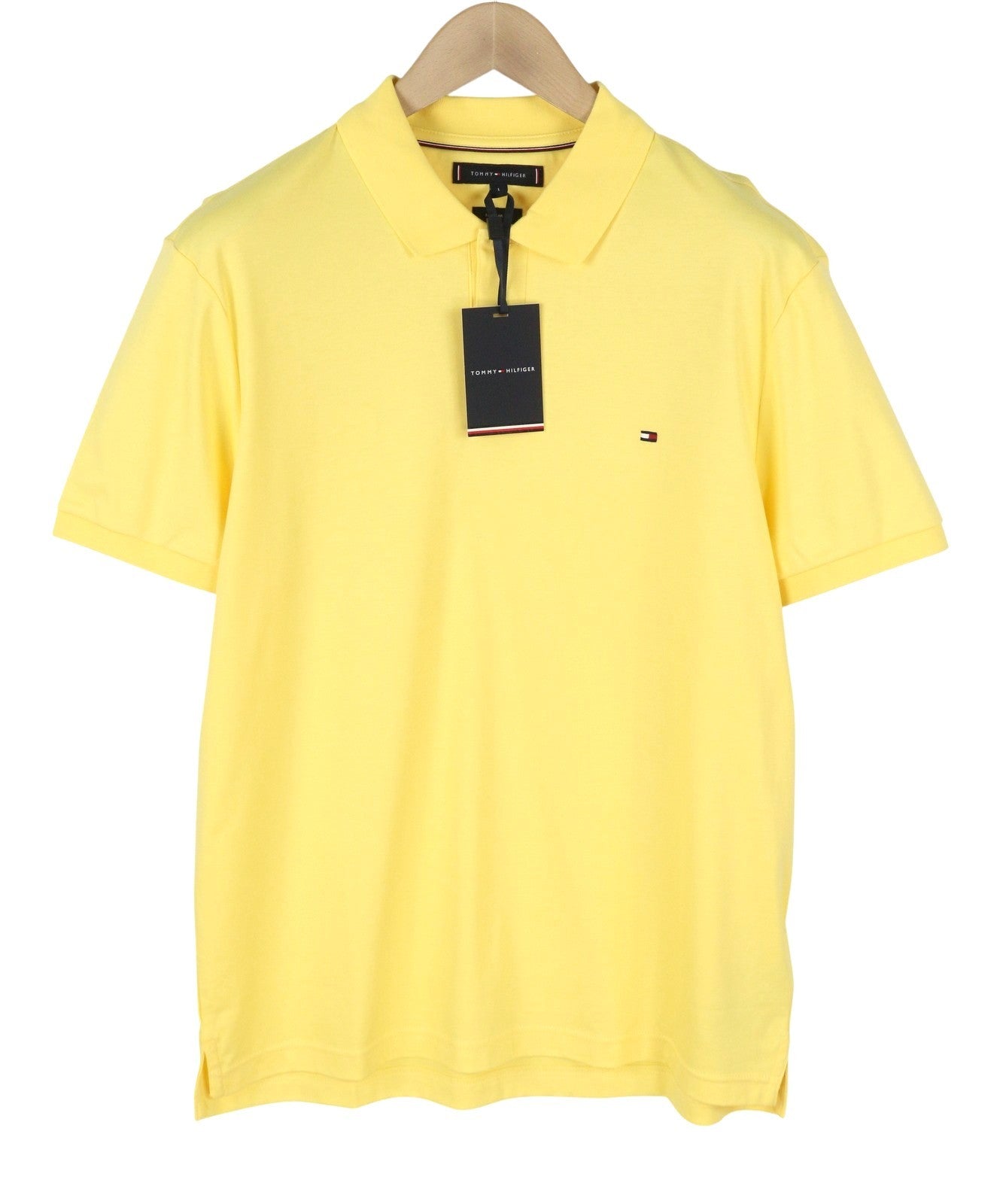 TOMMY HILFIGER Liquid Cotton Reg Men Polos L Citronelia Regular Short Sleeve