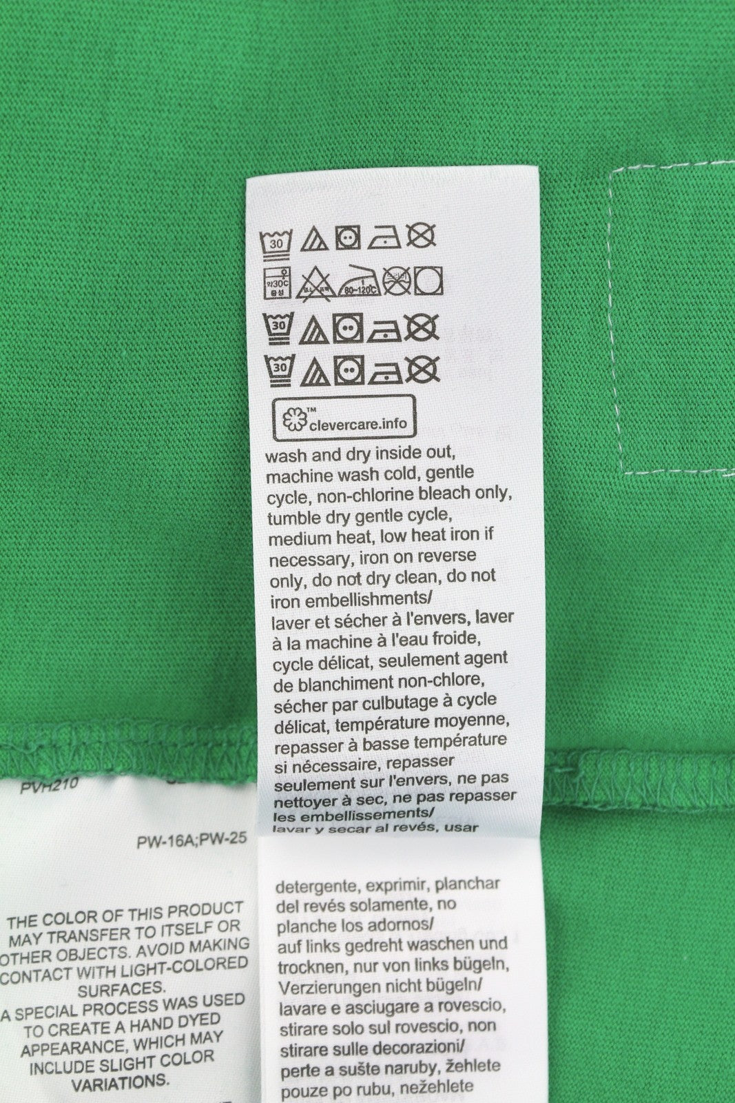 TOMMY HILFIGER Men T-Shirt L Green Crew Neck Logo Print Cotton Short Sleeve