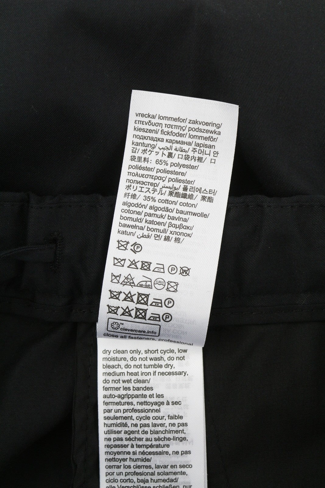 CALVIN KLEIN Cotton Seacell Modern Men Trousers M Black Pleated Chino RRP139