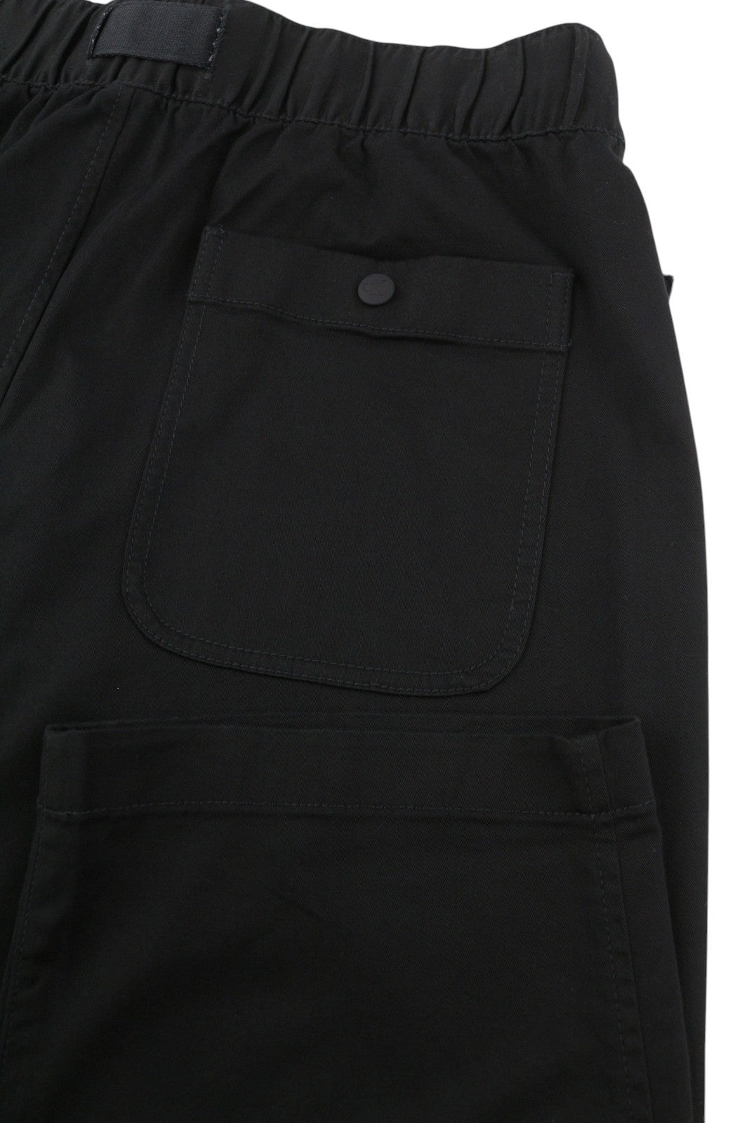 CALVIN KLEIN Belted Straight Men Trousers M Black Drawstring Waist Regular Fit