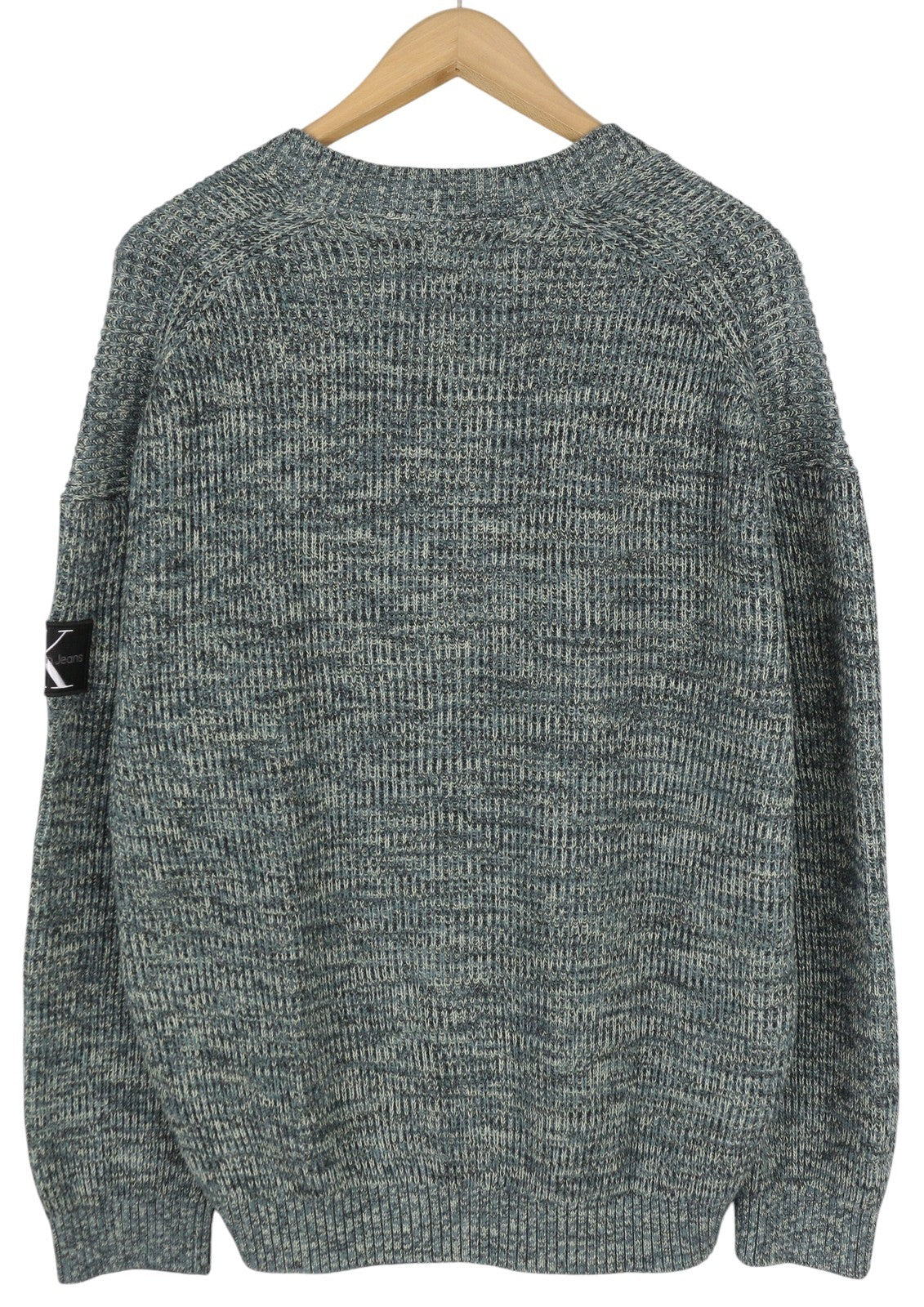 CALVIN KLEIN Twisted Yarn Cardigan Men Jumper L Multicoloured Button-Up RRP129