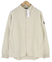 CALVIN KLEIN Premium Polar Fleece Men Sweatshirt L Beige Comfort Fit RRP179