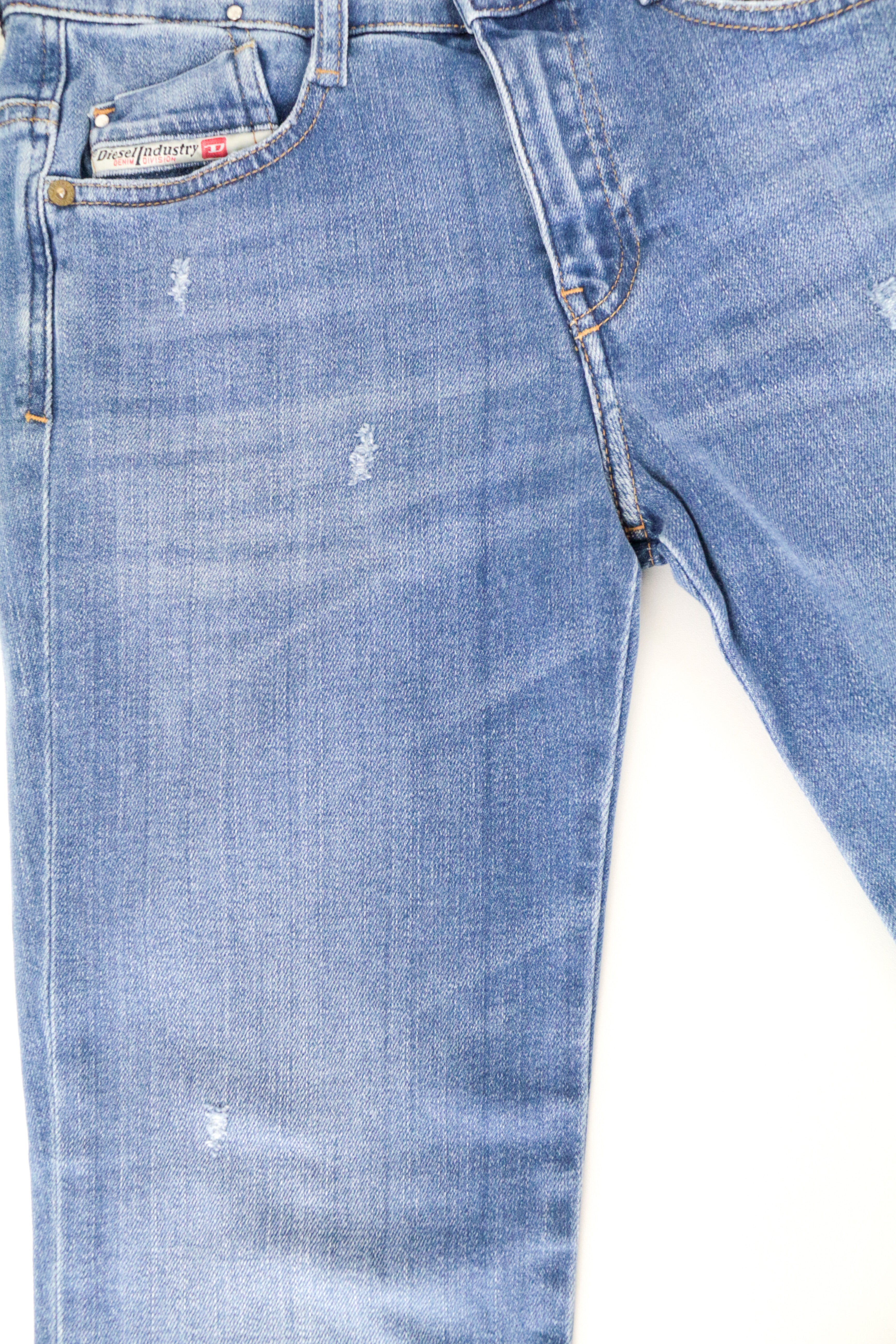 DIESEL D-Rifty 083AX Women's Jeans W25/L32 Low Slim Fit Blue Cotton Stretch