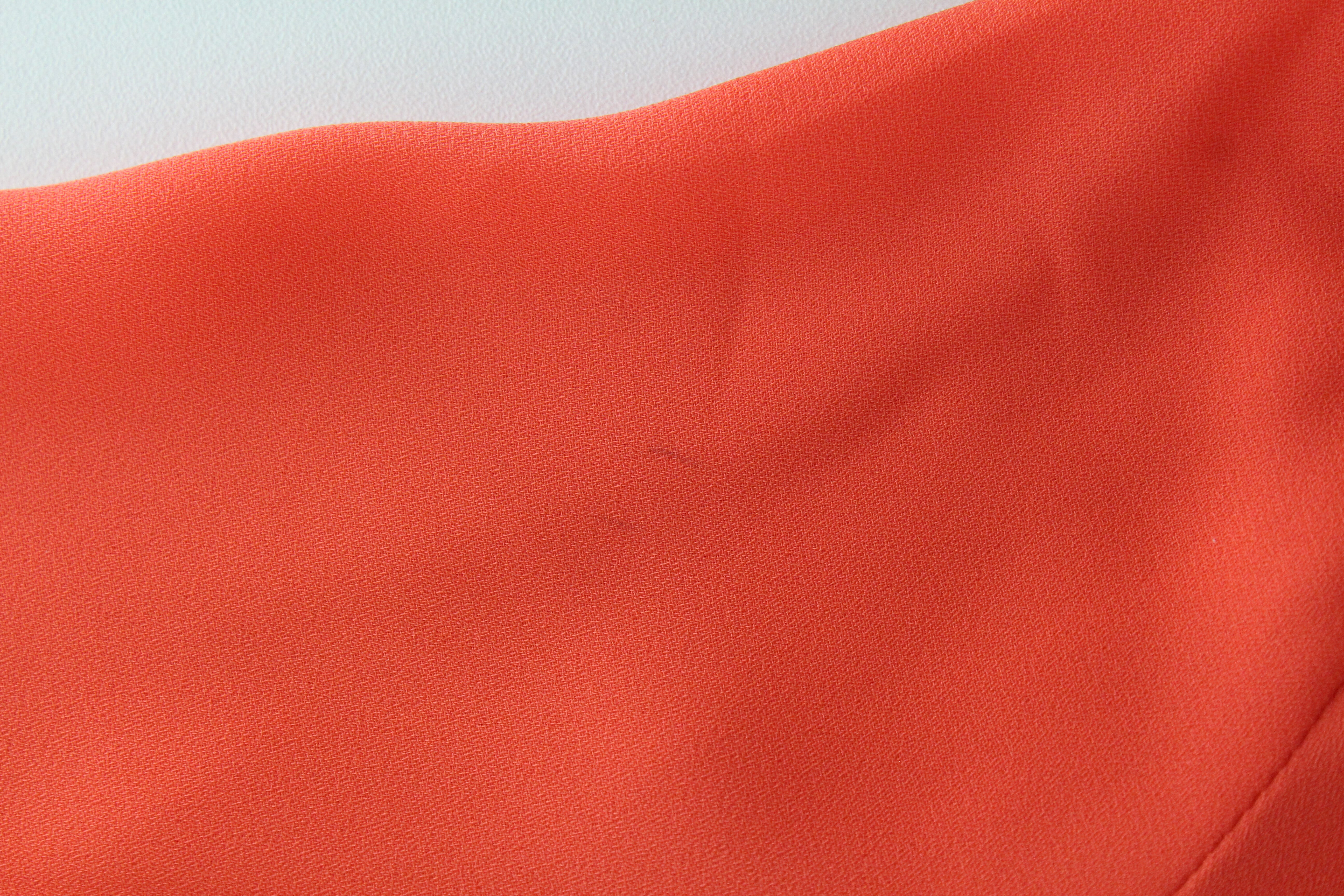 MAISON SCOTCH Women Blouse ~M Bright Orange Long Sleeved Wrappd V-Neck