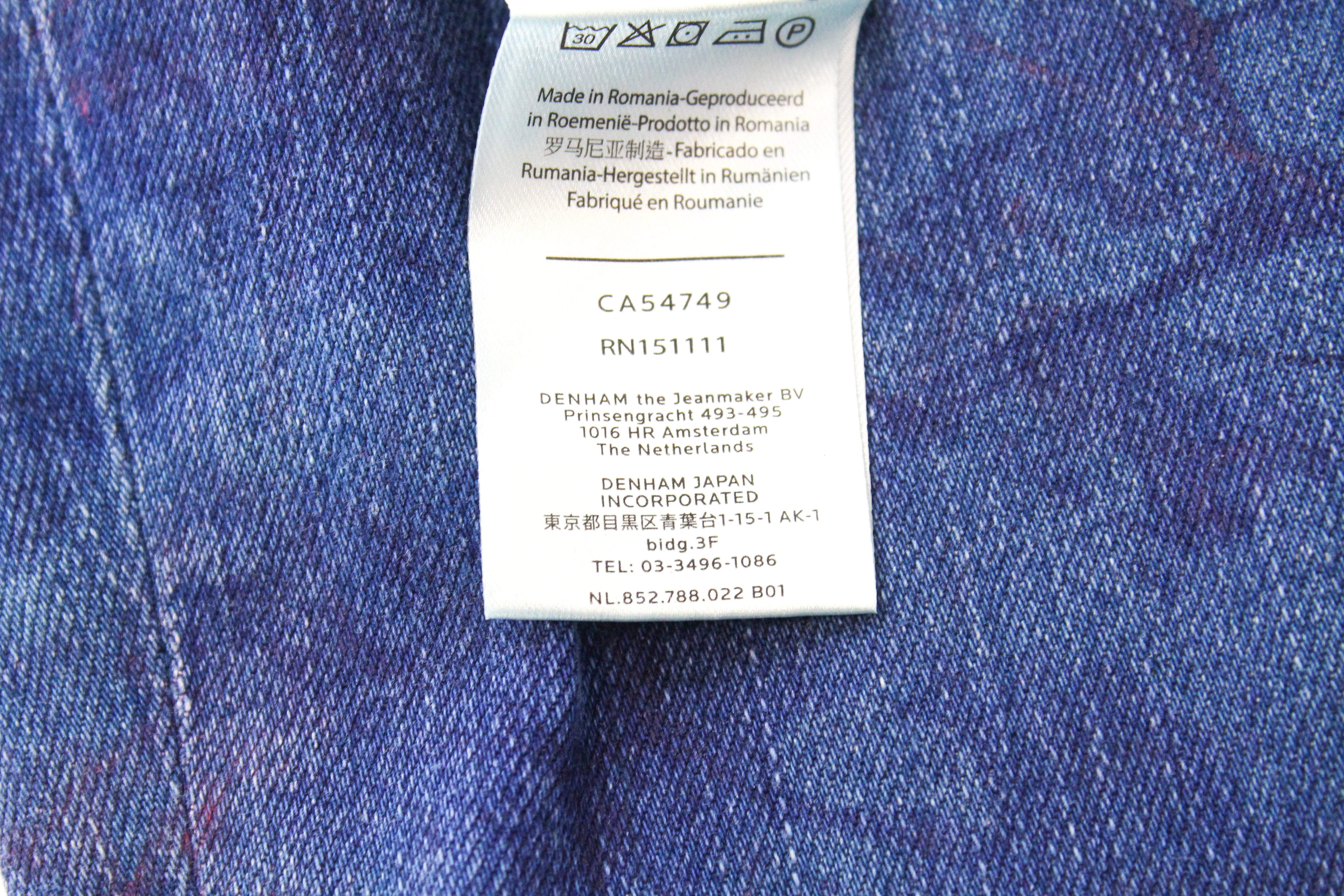 DENHAM Spray W28/L32 Women's Stretch Blue Jeans Washed Super Tight Fit