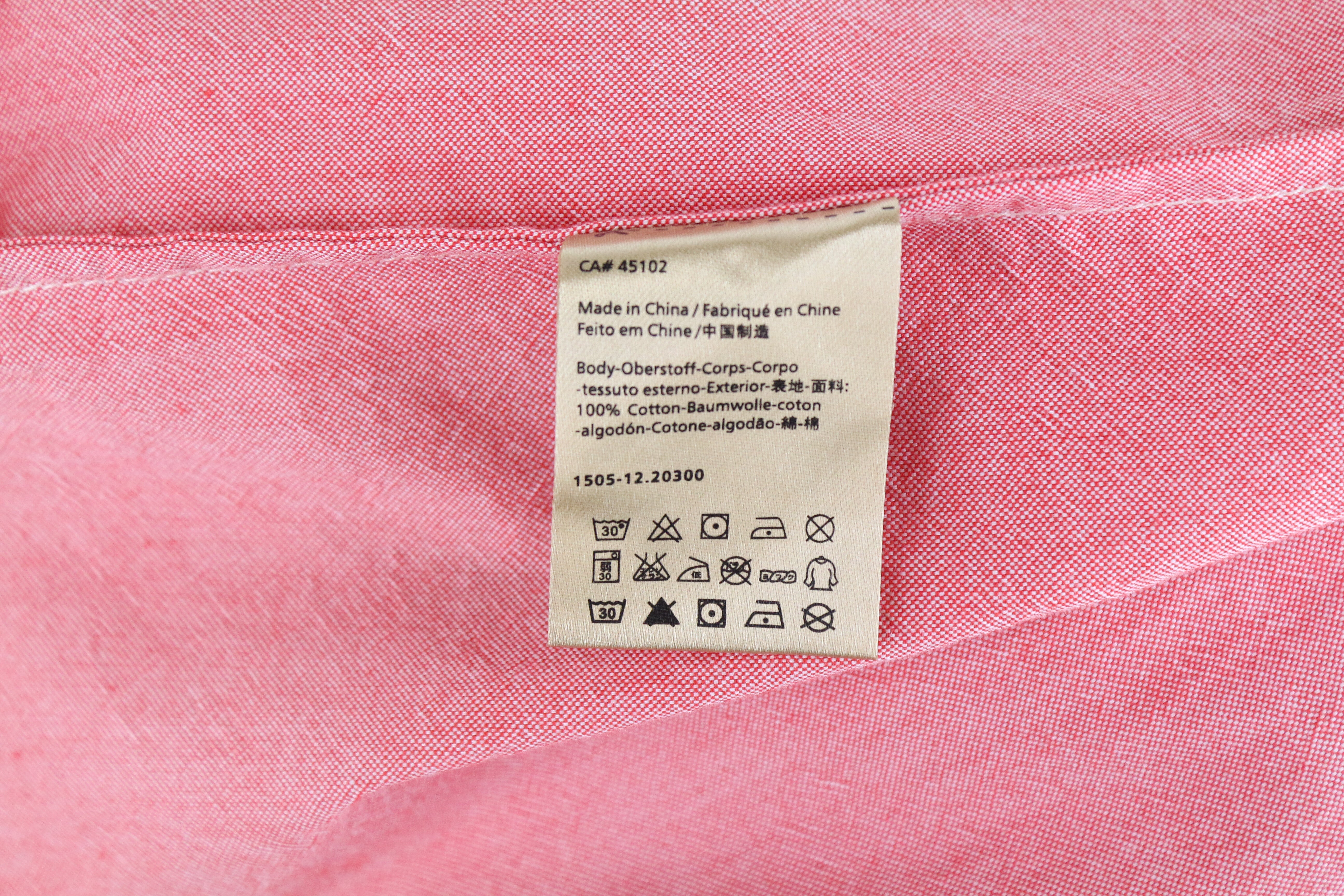 SCOTCH & SODA Ams Couture Shirt XL Pink Button-Up Pure Cotton Long Sleeve Men's