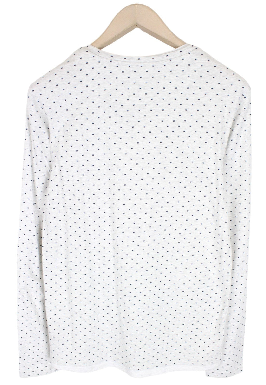 SCOTCH & SODA Made With Love Men Sweatshirt M Melange Patterned Henley Neckline