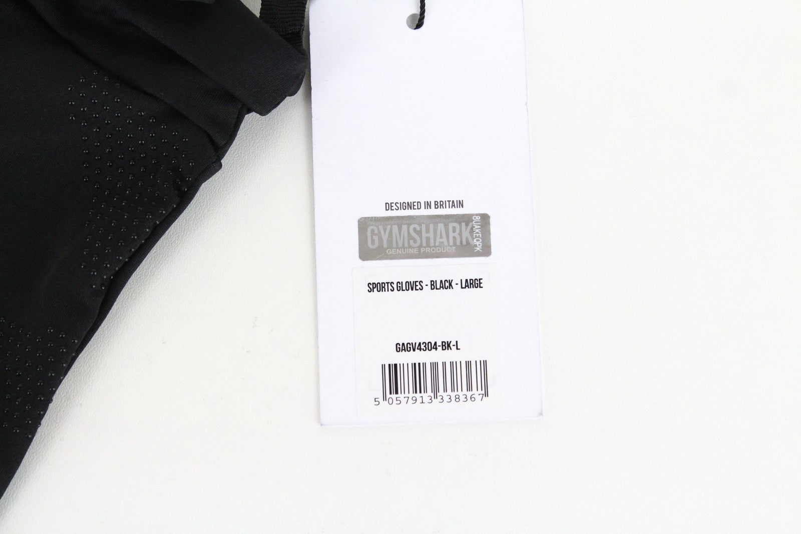 GYMSHARK Women Gloves L Sports Black High Stretch Lightweight Working Out