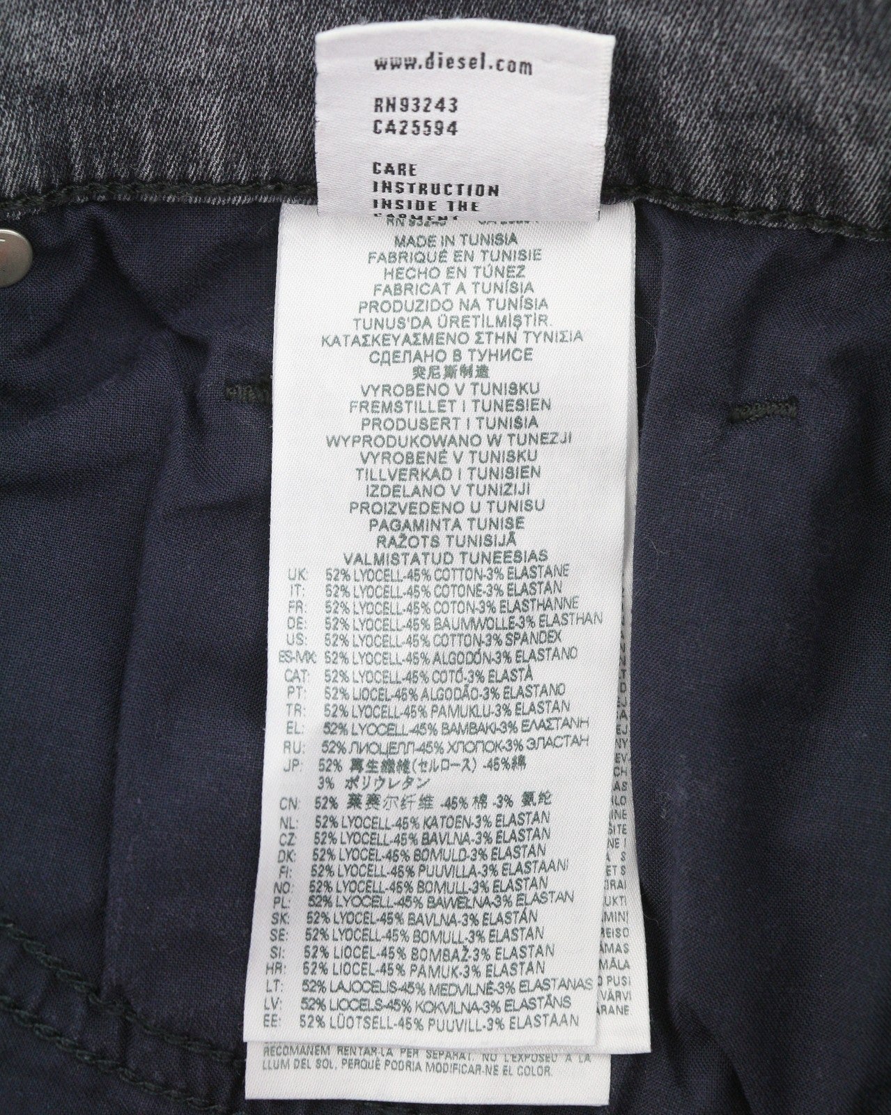 DIESEL D-Strukt Jogg 068CN Men Jeans W30 Blue Faded Distress Zip Skinny RRP295