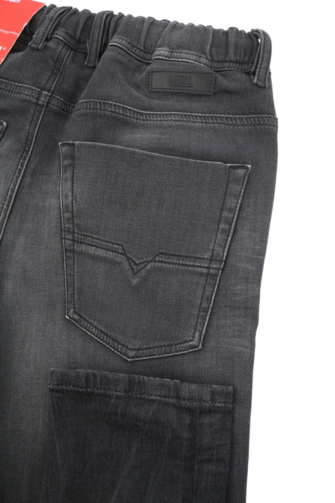 DIESEL E-Krooley Jogg 068FS Men Jeans W28 Black Whiskers Faded Slim