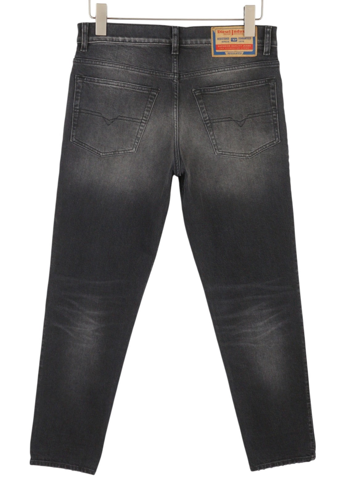 DIESEL 2023 D-Finitive 09G20 Men Jeans W30/L32 Grey Whiskers Faded Regula RRP250