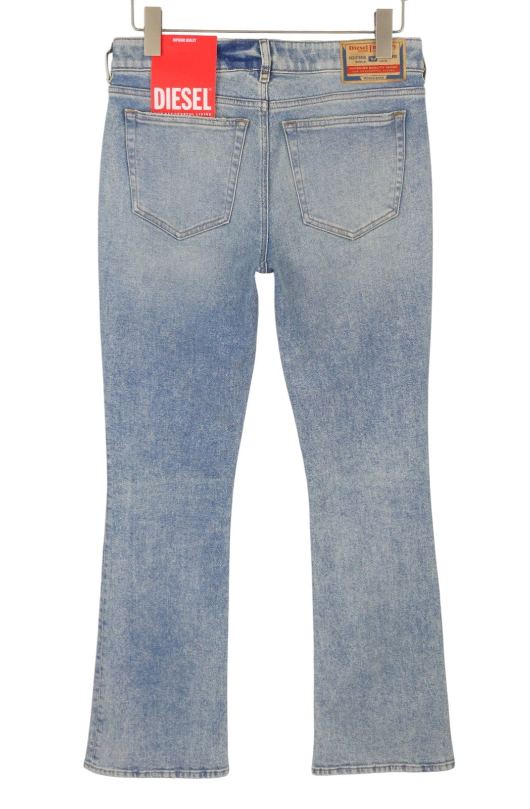 DIESEL 1969 D-Ebbey 09E86 Women Jeans W30/L32 Blue Faded Low Waist Bootcut Fit