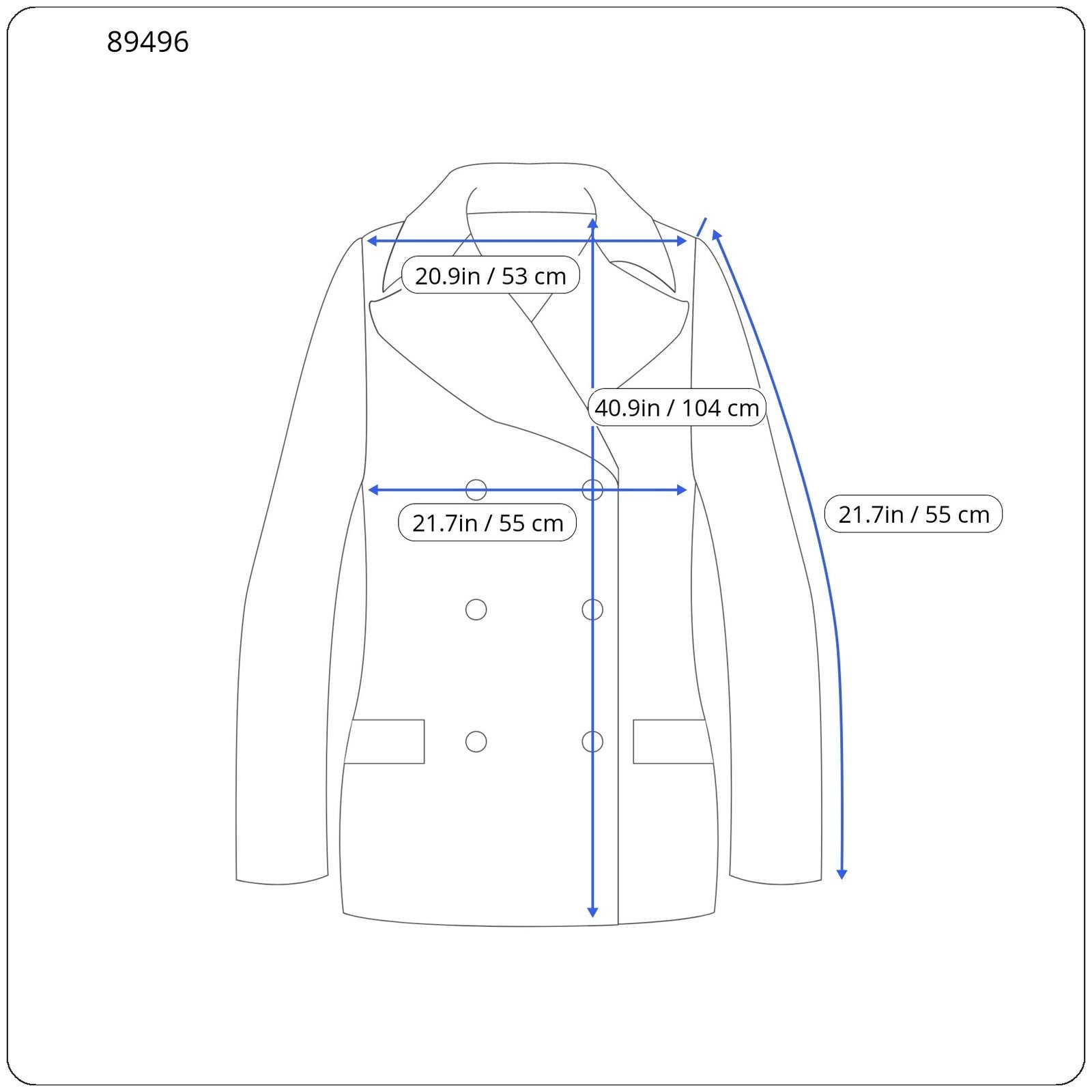 SCOTCH & SODA Men Coat M Light Beige Melange Wool Blend Double-Breasted