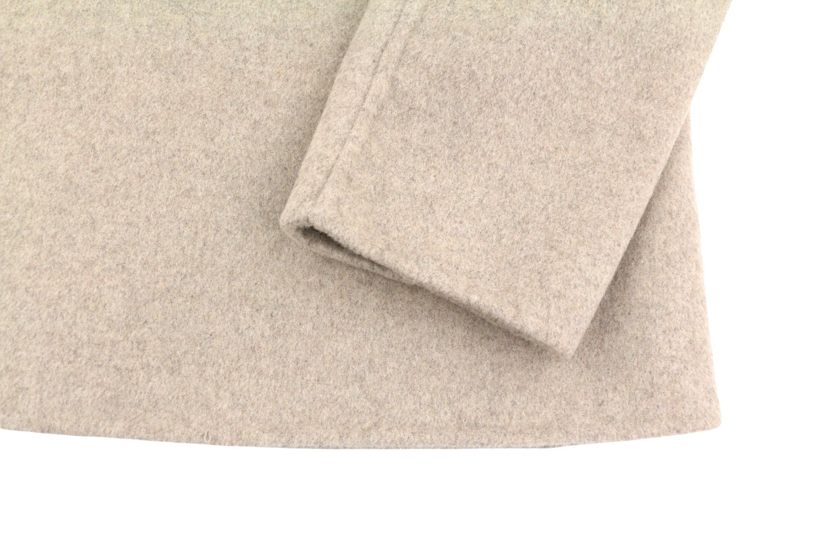 SCOTCH & SODA Men Coat M Light Beige Melange Wool Blend Double-Breasted