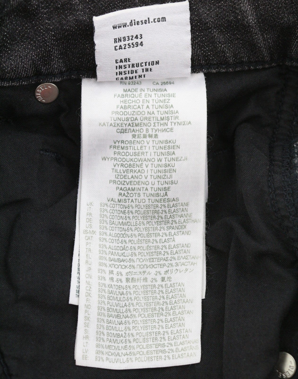 DIESEL Krooley Jogg 09F01 Men Jeans W28/L32 Black Whiskers Faded Slim RRP295