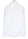 Blue White Twill Button-Up