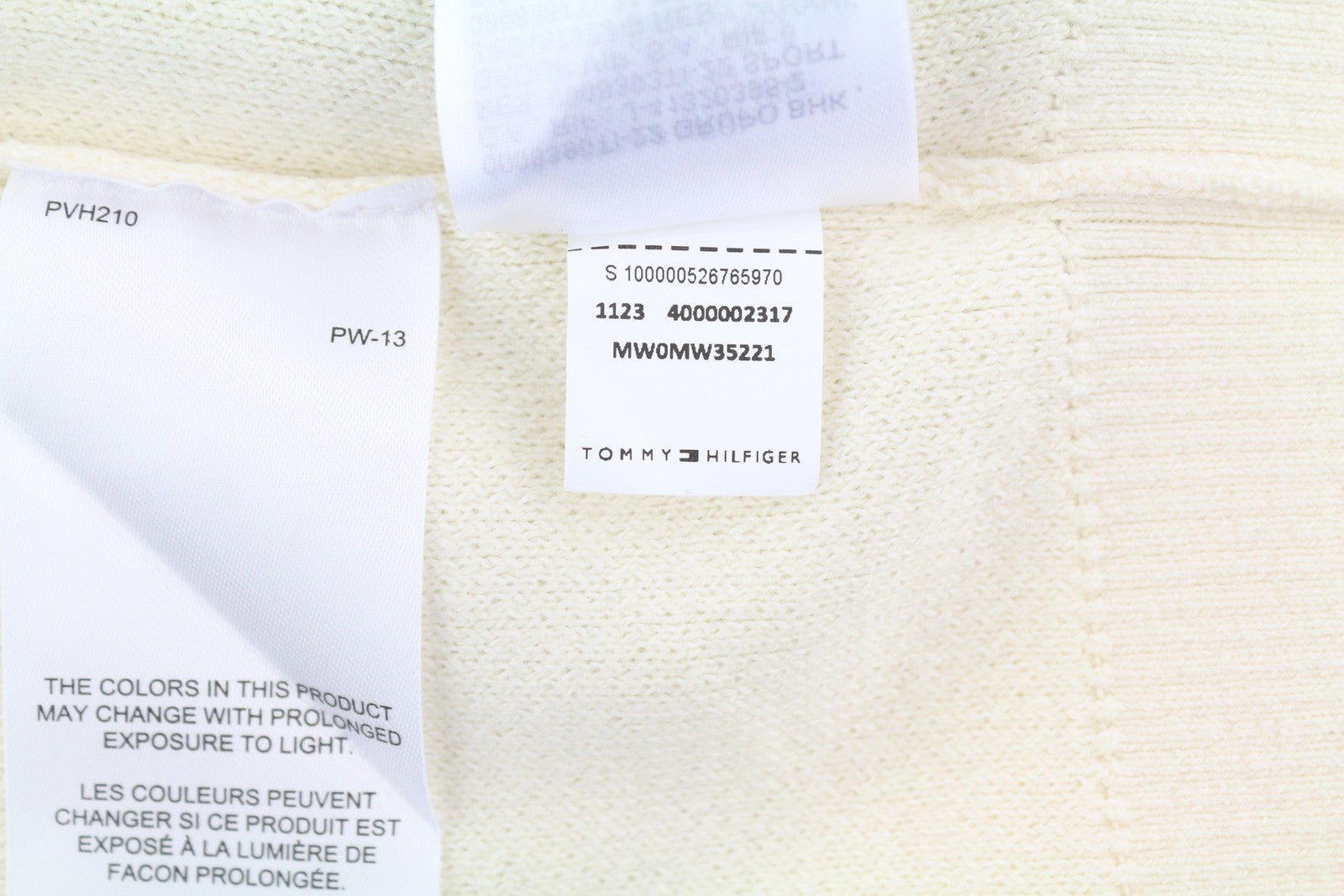 TOMMY HILFIGER Monotype Colourblock Crew Neck Men Jumper L Pull On Knit RRP139