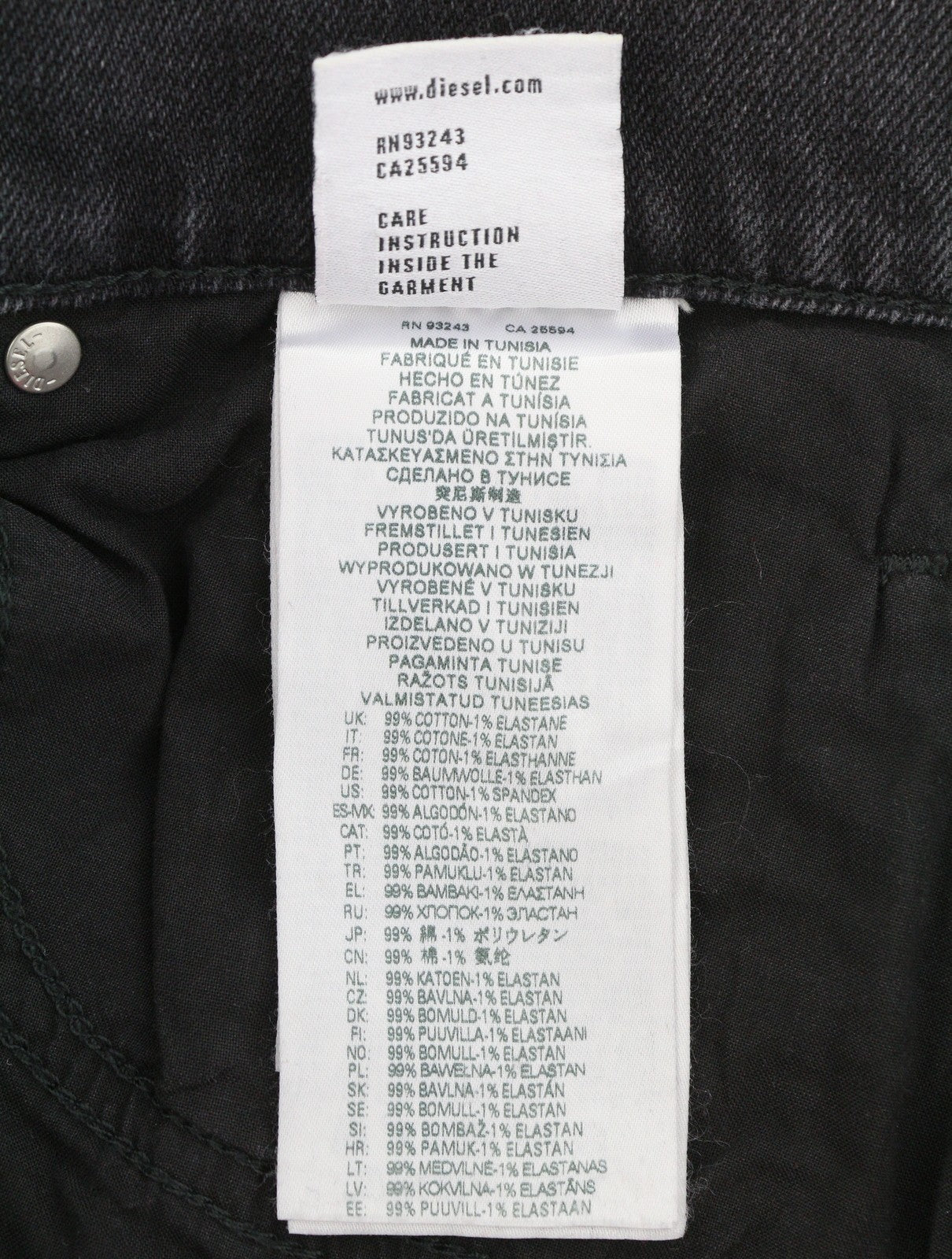 DIESEL 2020 D-Viker 09E94 Men Jeans W30/L32 Grey Faded Regular Straight Leg