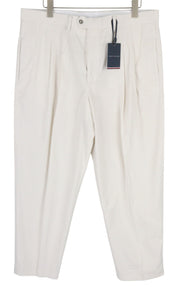 TOMMY HILFIGER Rock Velvet Lardini Men Trousers W38 Corduroy Pleated RRP139
